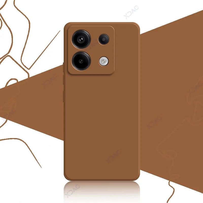Милые квадратные жидкие силиконовые чехлы для Xiaomi POCO X6 Pro Neo 5G роскошные мягкие чехлы для телефонов POCOX6 X6Pro X6Neo Coque