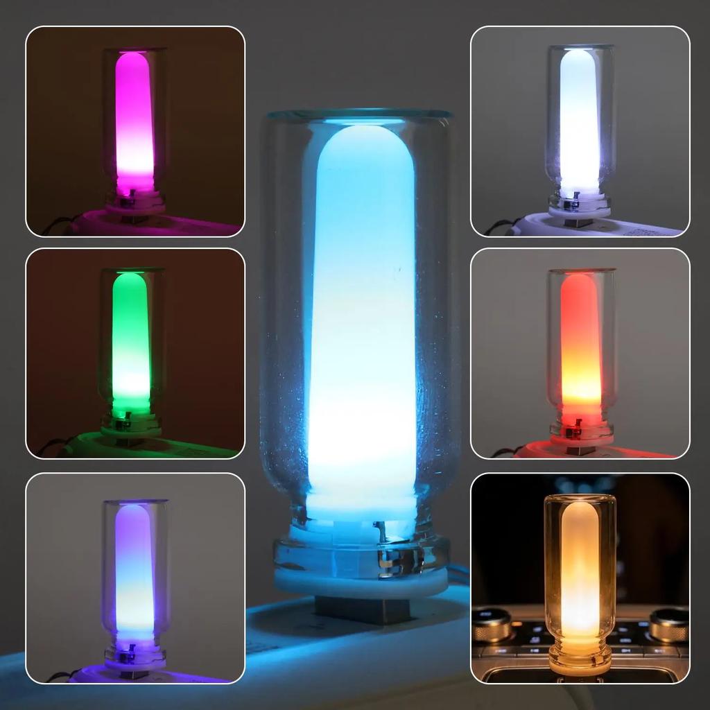 Candle Light with Color-Changing USB Car Simulated Ambient Lighting Durable Energy-Efficient Eco-Friendly Sturdy Wear-Resistant
