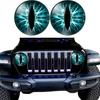 1 пара наклеек на фары «Глаза Зверя» Водонепроницаемый ПВХ Автомобильная наклейка Водонепроницаемые наклейки на автомобильные фары Легкая установка Погодоустойчивые Автоаксессуары