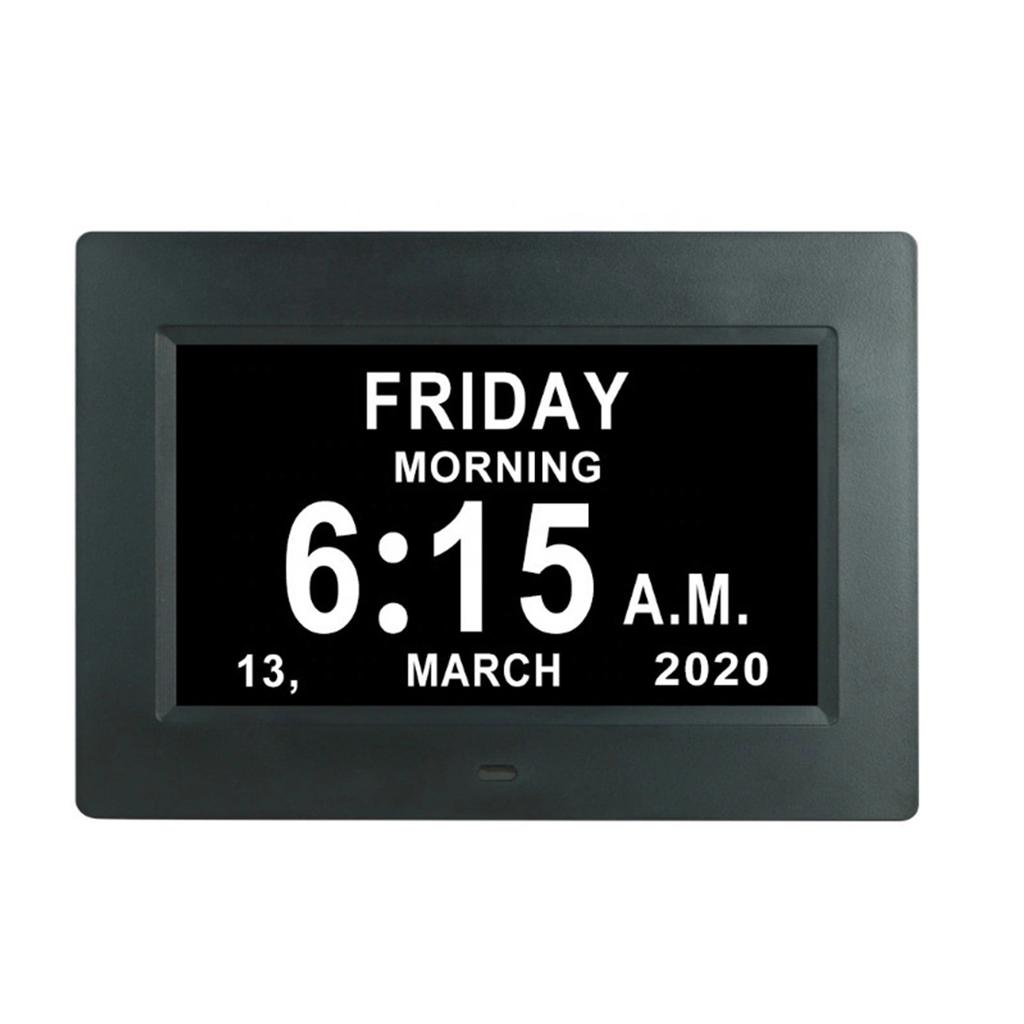 Electronic Desk With Clock Decoration LED For Elderly With Reminders Clock Led Alarm For Memory Loss Electronic