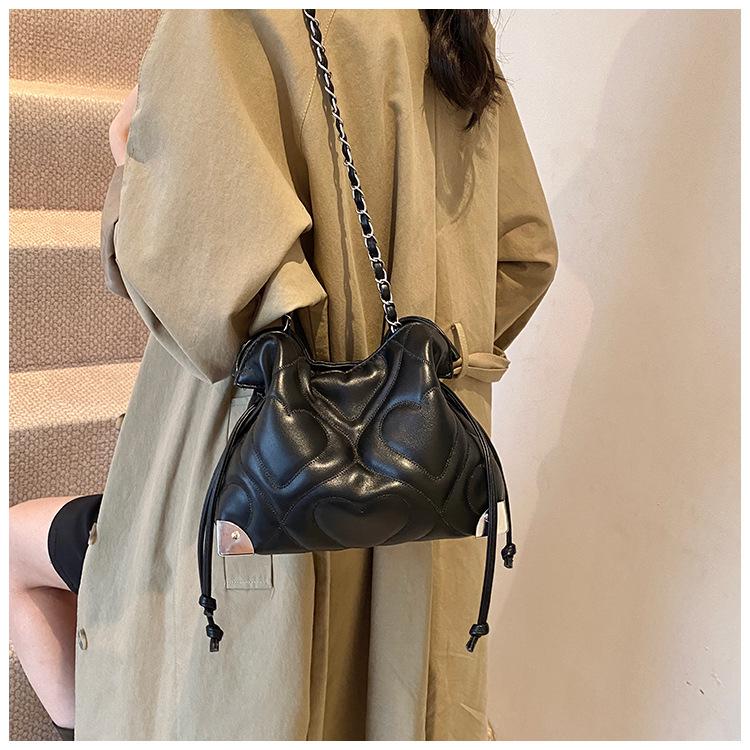 Модная сумка-ведро на осень и зиму, ретро-ромб, простой и нишевый выбор.