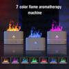 Portable Cool Mist Usb Led Change Color 7 Colors Fire Flame Room Humidifier  Essential Oil Diffuser H2o Air Humidifier Smell