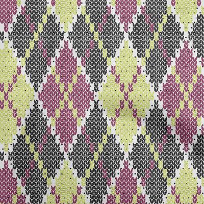 Хлопчатобумажная гибкая лаймовая ткань Аргайл Diy Одежда для квилтинга Ткань с принтом в ярдах 40 дюймов