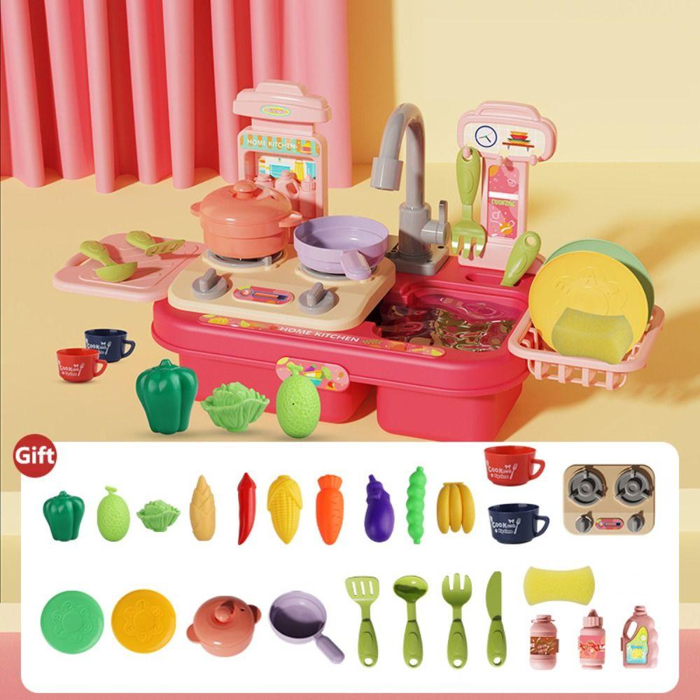 Play House Children's Dishwasher Toys Electric Mini Kitchen Set New Simulation Kitchen Toys
