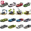 SEMBO Конструктор Спортивный Автомобиль MOC Модели Гоночных Машин Внедорожные Сборные Кирпичики Набор для Сборки Автомобиля для Мальчиков Игрушка Подарки для Детей