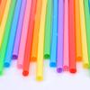 100 шт., одноразовые соломинки, гибкие, удлиненные, пластиковые, для напитков, большие трубки для детей, телескопическая трубочка для питья чая, бара, телескопическая соломинка для коктейлей
