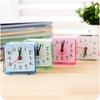 Cute Clock Bedroom Desk Square Small Bed Compact Travel Quartz  Alarm Clock for Student ADM