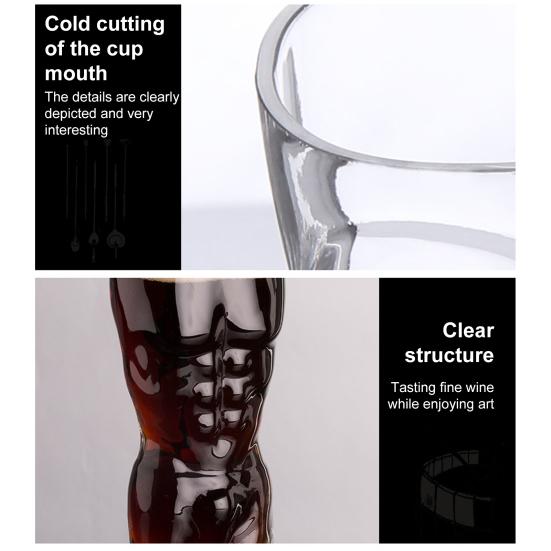 Бокал для вина «Человеческое тело» Обнаженный бокал для вина для вечеринок