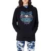 (WMNS) KENZO Толстовка с капюшоном и принтом головы тигра, с длинным рукавом, черная, женская F962SW7704X7-99