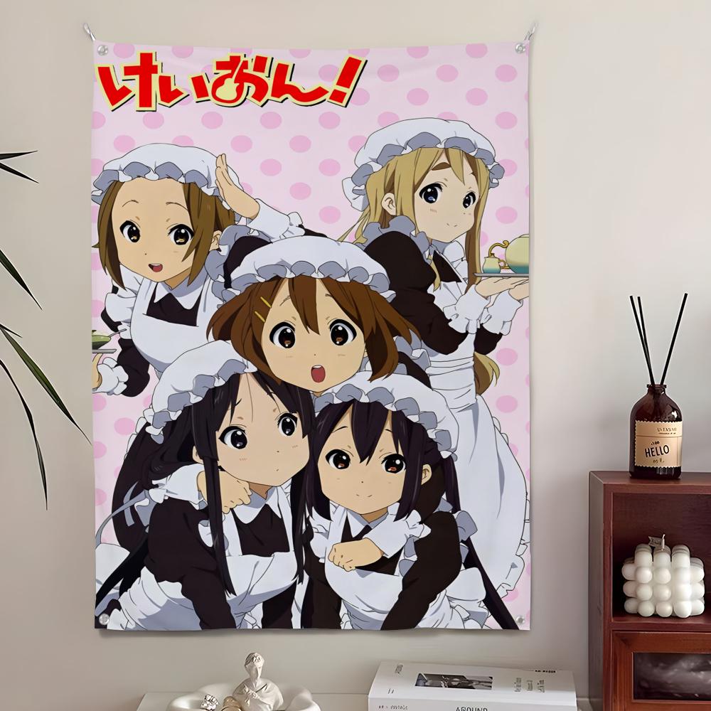1 шт. Аниме Кавайная Девочка K-On Милый Гобелен Фон Арт Декор Для Спальни Гостиной Бара Сада Улицы Настенный Декор