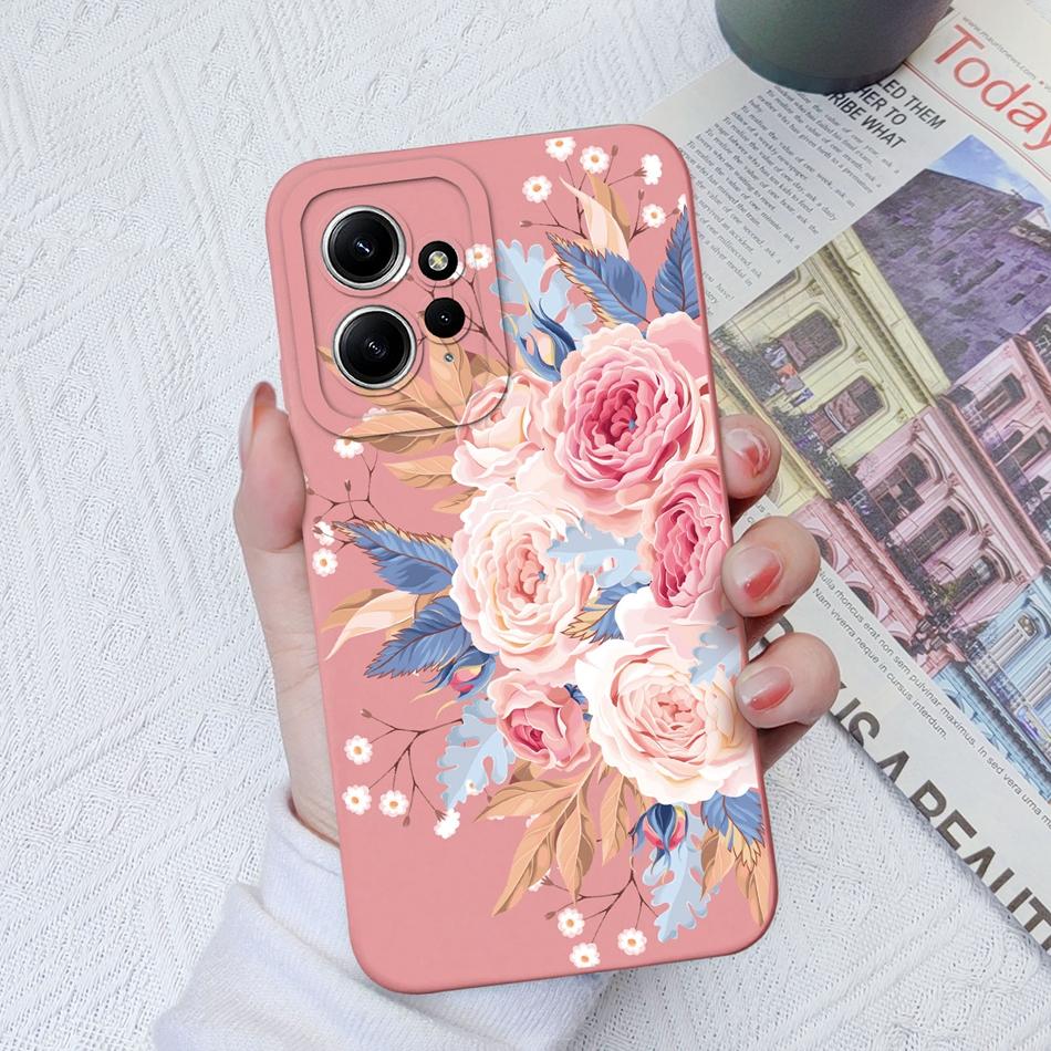 Чехлы Для Xiaomi Redmi Note 12 12S 4G 5G Милый Узорчатый Жидкий Силикон Ударопрочный Задняя Крышка Для Redmi Note 12 S Чехол Бампер