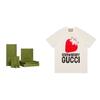 GUCCI Drop Shoulder Sleeve T Shirt Women's White 615044-XJDZU-9095