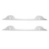 2PCS Stainless Steel Stove Counter Gaps Cover Heat Resistant Stove Gaps Guards Range Trim Kit for Kitchen Silver