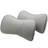 Genuine Leather MG Car Neck & Backrest Pillow - Cowhide Protection with Custom Logo Option