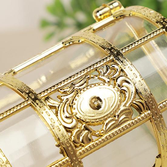 Vintage Candy Box Transparent Body Plastic Pirate Treasure Storage Box Party Supplies