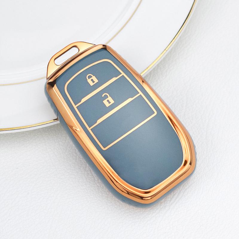 Чехол для дистанционного ключа с 2/3/4 кнопками, брелок для Toyota Fortuner Rav4 Highlander Yaris Auris Camry Land Cruiser Prado 150 Mark X Venza