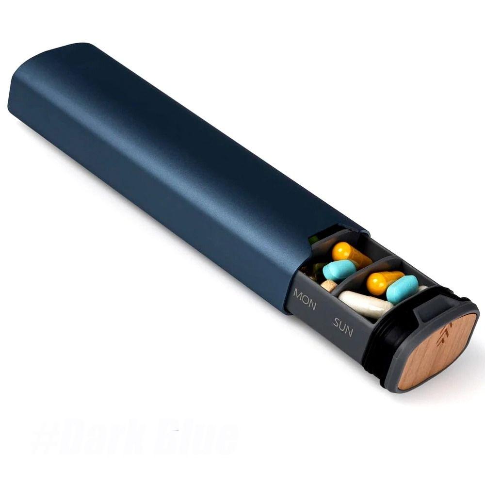 Большой емкости 7-дневный еженедельный органайзер для таблеток, алюминиевый отсек для таблеток, дорожная коробка для таблеток