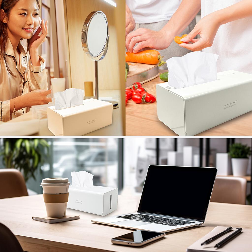 Smart Tissue Humidifier Tissue Heater Baby Wipe Warmer Built-in Battery UV Light with 2 Pack Soft