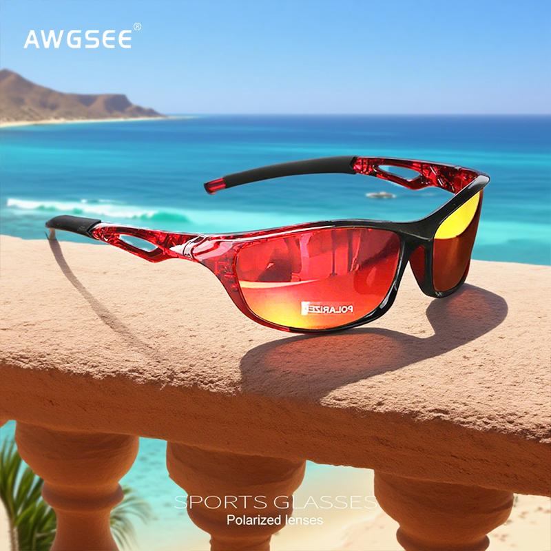 Retro Polarized Sports Sunglasses - Durable PC Frame TAC Lens for Hiking Fishing Racing Daily Wear,Night vision lenses 7