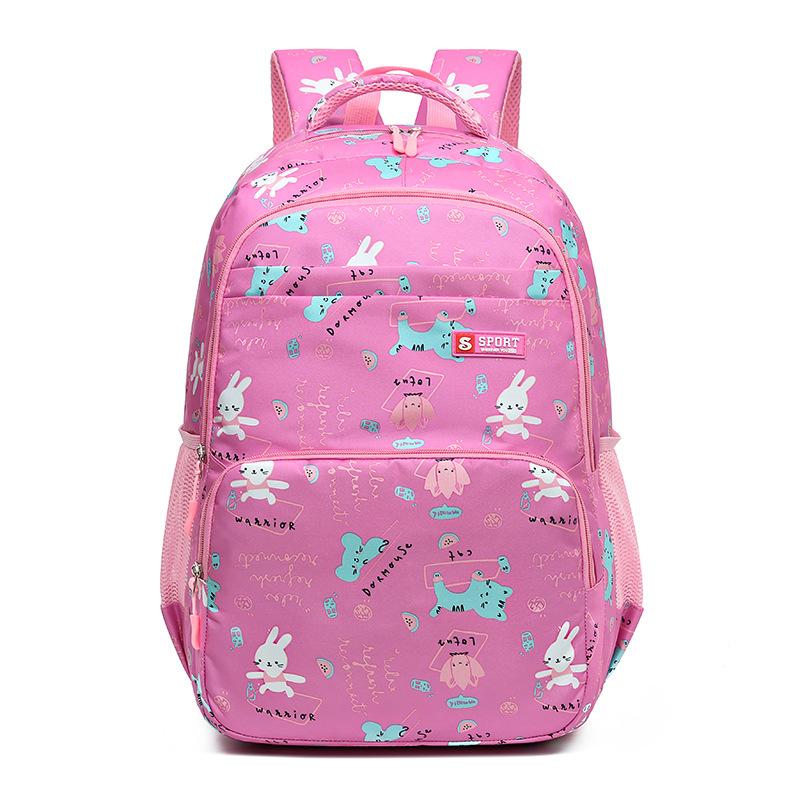 Sweet Cute Lightweight Casual Schoolbag Boy and Girl Backpack Waterproof and Wear-resistant Elementary School Schoolbag Suitable for School Students