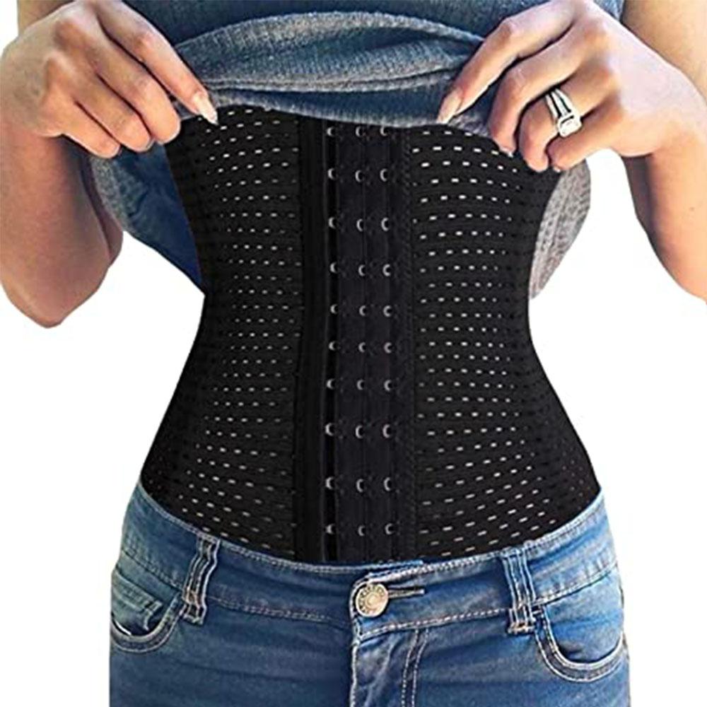 Underbust Corset Waist Trainer with Hook and Eye Closure for Tummy Control