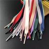 1Pair 1CM Width Satin Silk Ribbon Shoelaces 80/100/120/150CM Length Sneaker Sport Shoes Lace Adult Children's Laces S2
