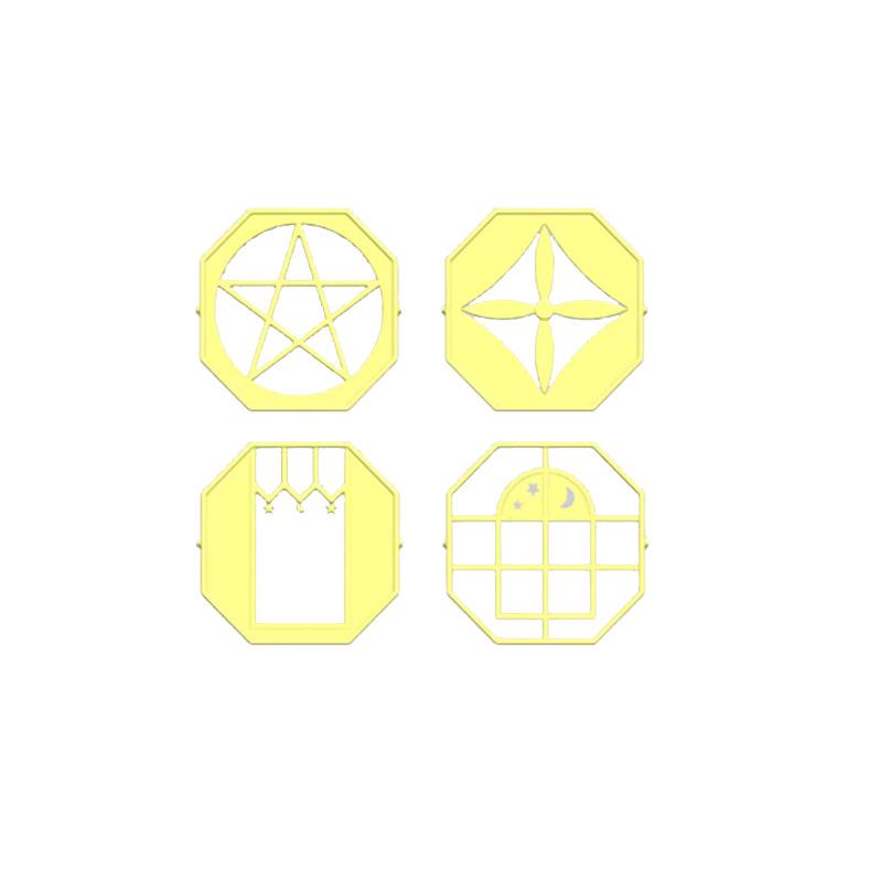 Translucent Magnetic Stained Glass Tile Refill: Children's Puzzle Building Blocks