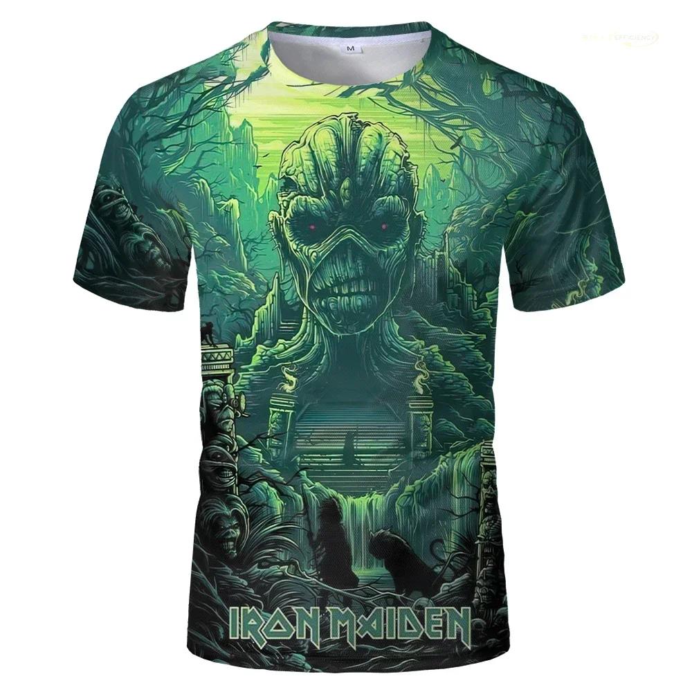 Maiden Piece of Mind Винтажная Эдди с цепями 1983 года Brain Damage Футболка для фанатов черной музыки