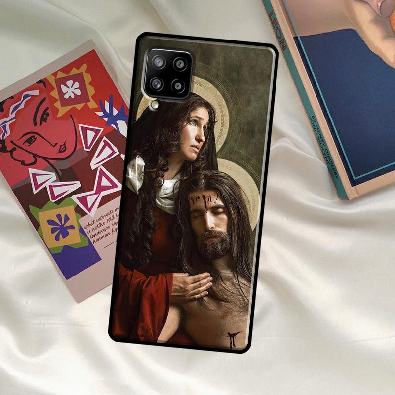 Чехол 'Богородица и Иисус' для Samsung Galaxy A52 A32 A12 A33 A06 A16 A26 A36 A56 A15 A53 A13 A34 A54 A14 A35 A55