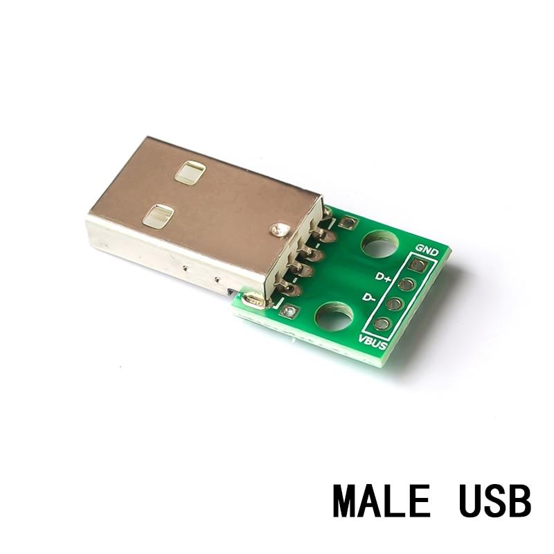 5 шт. Micro Mini USB USB A Мужской USB 2,0 3,0 A Женский USB B разъем Интерфейс до 2,54 мм DIP-конвертер Адаптер Коммутационная плата