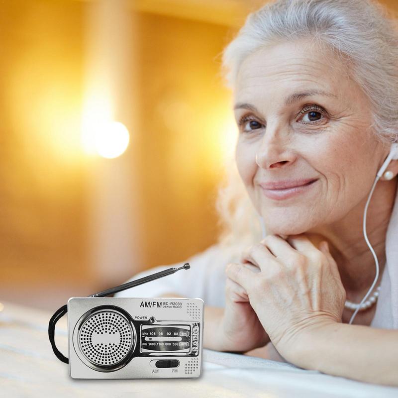 Работающее от батареек радио мини компактный транзисторный радиоприемник отличный прием разъем для наушников портативный транзисторный радиоприемник для ходьбы