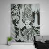 Kawaii School Girl Tapestry Wall Decor Anime Tapestry Manga Aesthetic Room Decoration Meme Tapestries Art Poster For Home