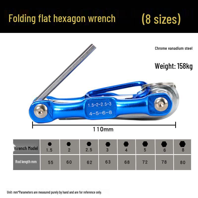 Складной метрический набор торкс-шестигранников и отверток