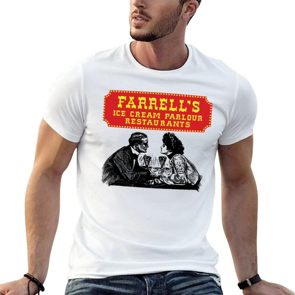 Farrells Ice Cream Parlour Restaurants TShirt Classic Crew Neck Cotton TShirt