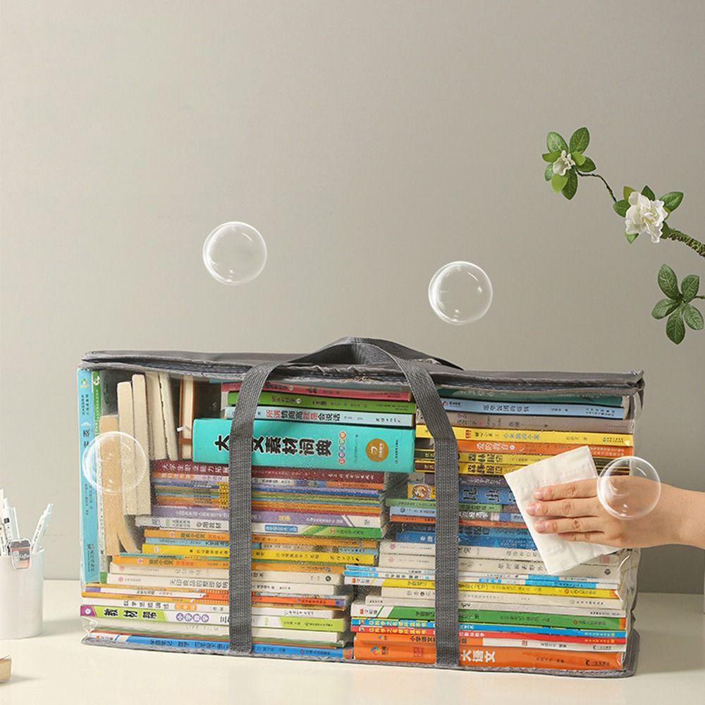 Large Capacity Books Collection Container Visual Miscellaneous Storage Box Office