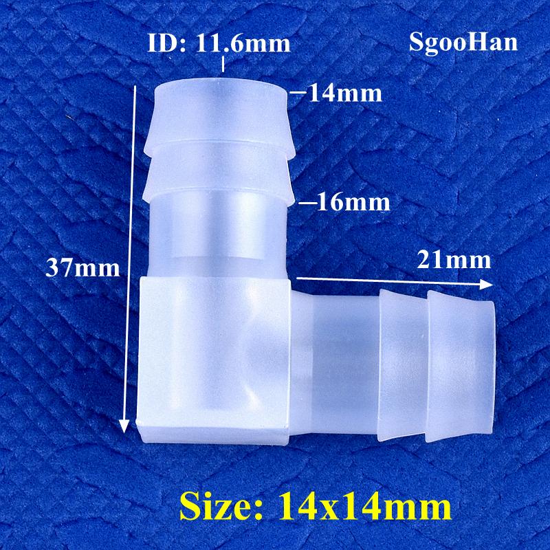 10 шт. 4~25 мм полипропиленовые угловые соединители, фитинги для аквариума, воздушный насос, аэратор, 90-градусное колено, садовое орошение, медицинские шланговые соединения