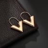 Metal Texture Gift For Women Gold Silver Color Jewelry Dangle Earring Hoop Earrings Drop Earrings
