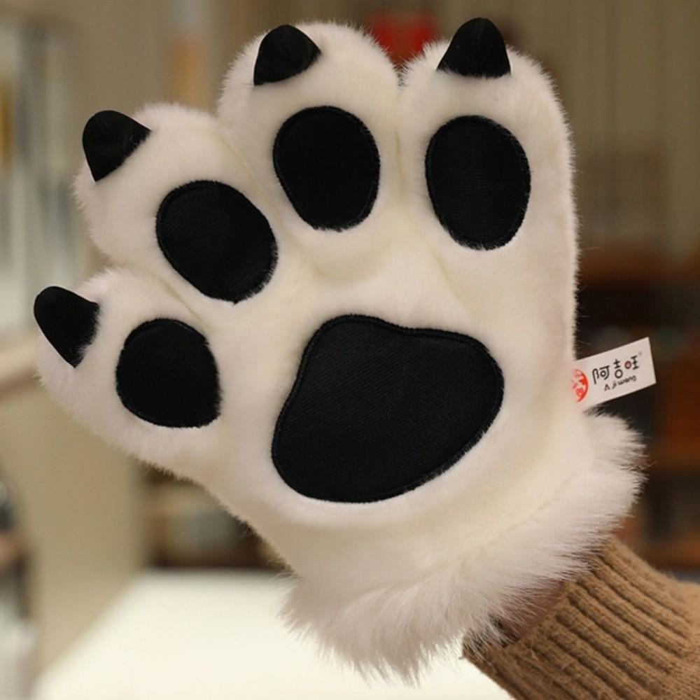 Simulated Faux Tiger Paw Gloves Furry Texture Bear Paw Plush Gloves Anime Convention