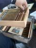 Professional Cedar Wood Cigar Humidor for 80 Imported Cigars - Sealed Aging Box Set Gift