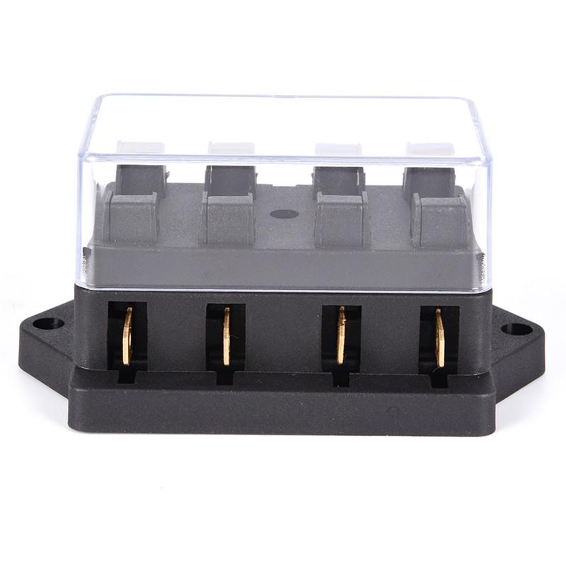 Автомобильный 4-канальный стандартный блок предохранителей Ato Blade, держатель 12 В/24 В + 4-канальный предохранитель