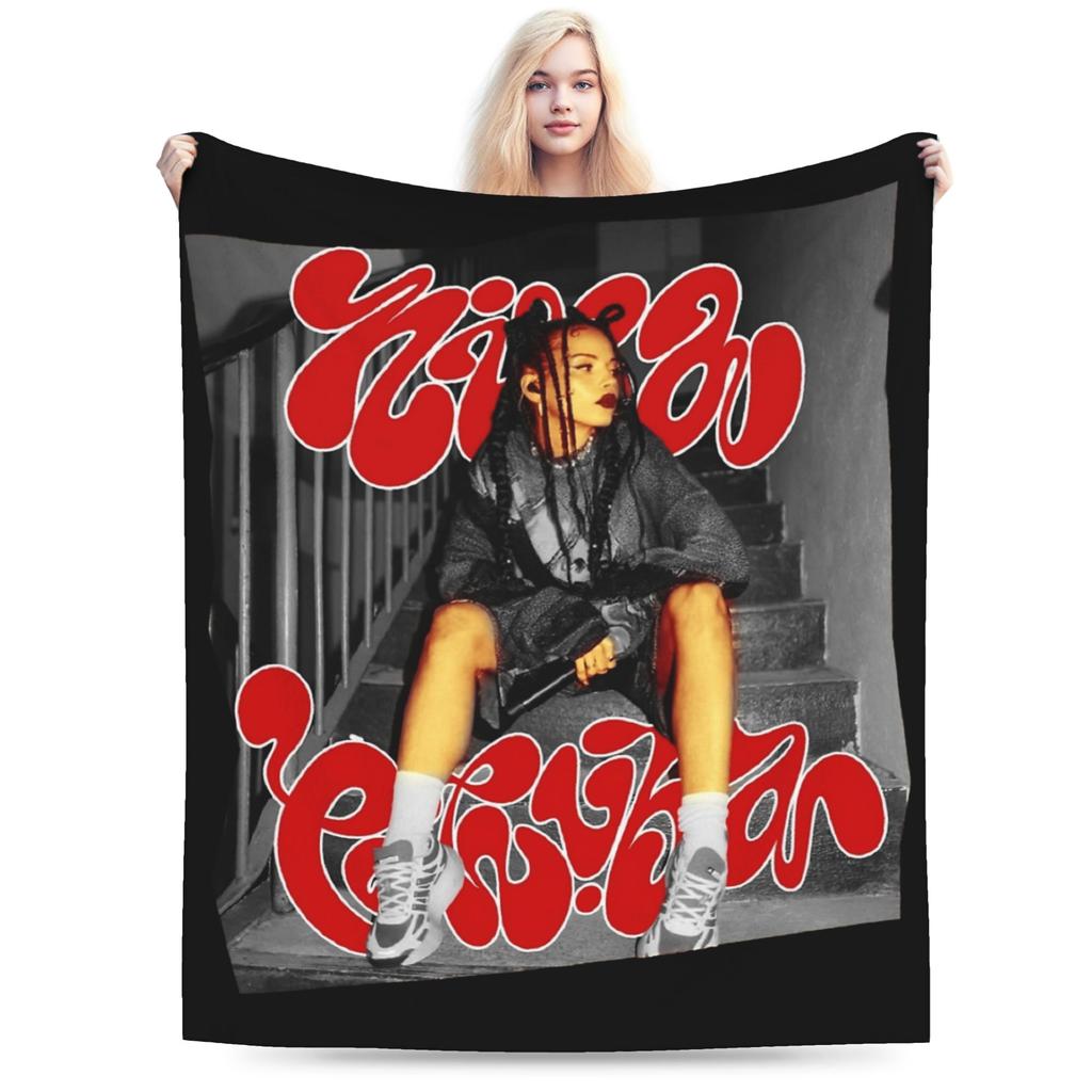 Nina Chuba 2025 Tour Blankets Coral Fleece Plush Summer Breathable Super Warm Throw Blanket for Sofa Bedroom Bedspreads