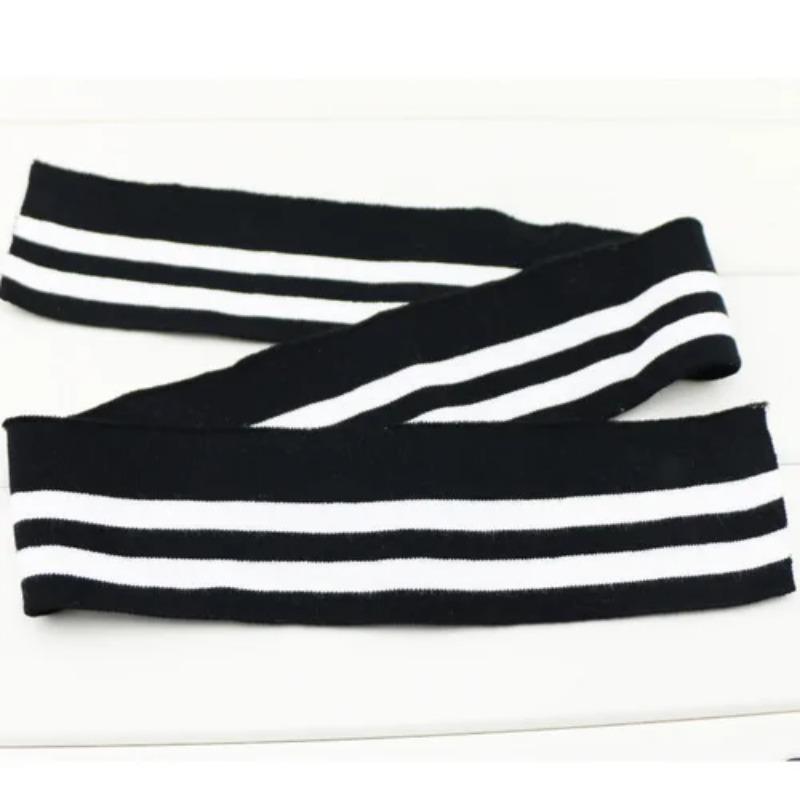 80CM Length Cotton Rib Fabric Knitted Colorful DIY Cloth Accessories Collar Cuffs Hem Bottom Collar