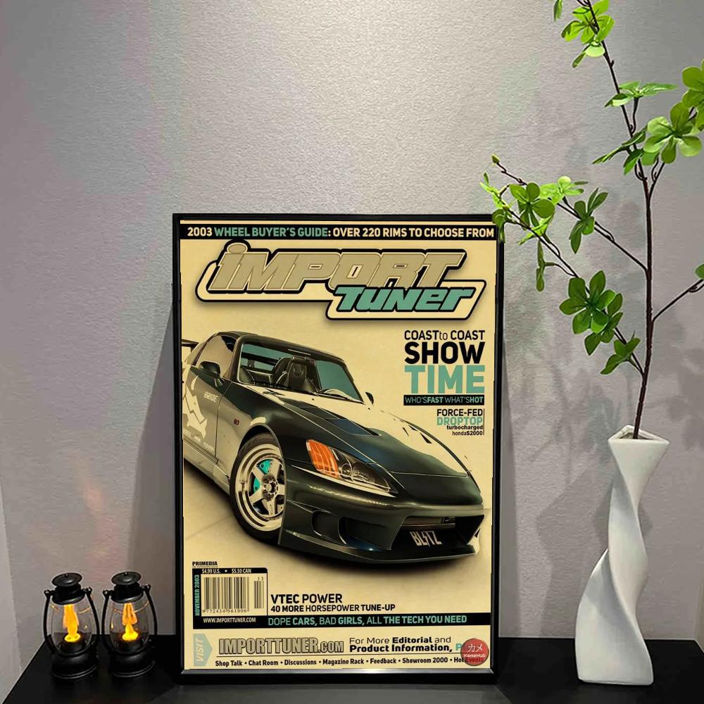 JDM Car Japan Retrofit Racing Ретро 90-е Плакат Настенная Графика Печать Постеры Главная Гостиная Спальня Декор Безрамная Настенная Живопись Пост