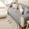 Four Season Solid Color Sofa Mat Simple Quilted Comfortable Breathable Sofa Napkins Soft Non Slip Dustproof Sofa Cover