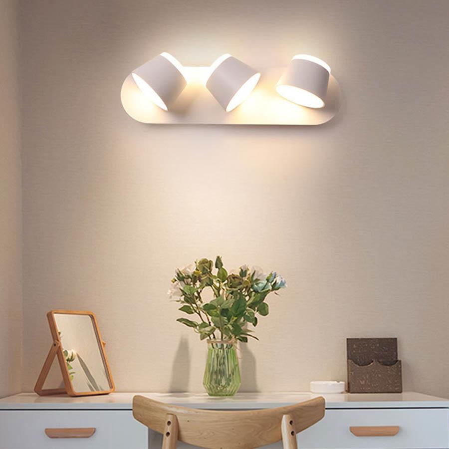 10 Вт 20 Вт 30 Вт Современный вращающийся светодиодный настенный светильник для спальни, прикроватные настенные светильники для гостиной, коридора, прохода, отеля, ресторана, настенное бра