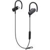 Audio Technica SonicSport Wireless Earphones Waterproof Sport Bluetooth With Remote Control Mic Diamond Black Ath Sport70bt Bk Diamond Black