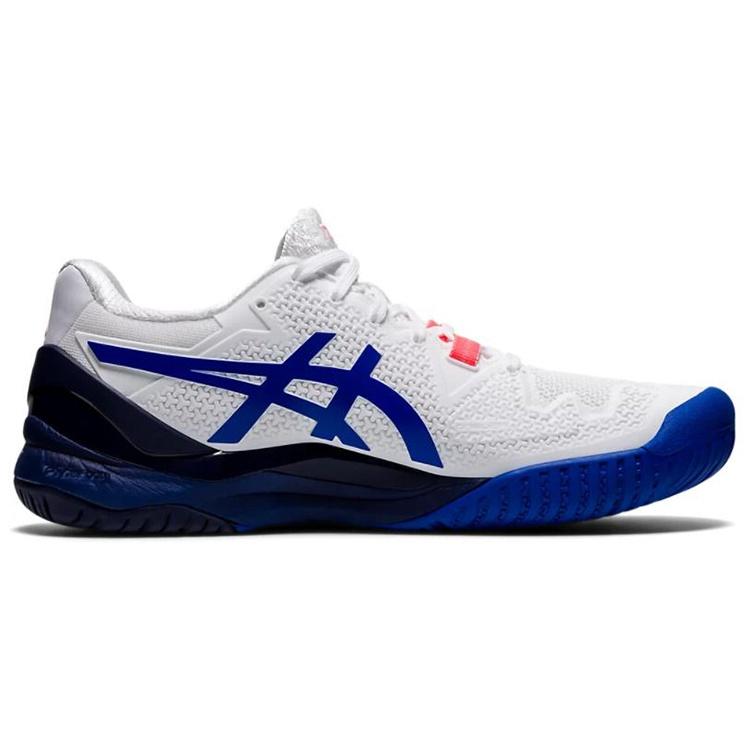(WMNS) ASICS Gel Resolution 8 'White Lapis Lazuli Blue' Women's 1042A072-107