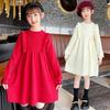 Girls' Knitted Sweater Dress - Stylish Spring & Autumn Fashion for Kids
