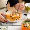 Ручная роспись Лиса Кошка Собака Миски Милая Миска с Животным для Салата Фруктов Лапши Риса Супа Креативная Керамика Подглазурная Детская Посуда