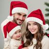 Santa Hat for Adults Kids Winter Knitted Christmas Hat Xmas Party Skull Cap with Pompom for Men Women